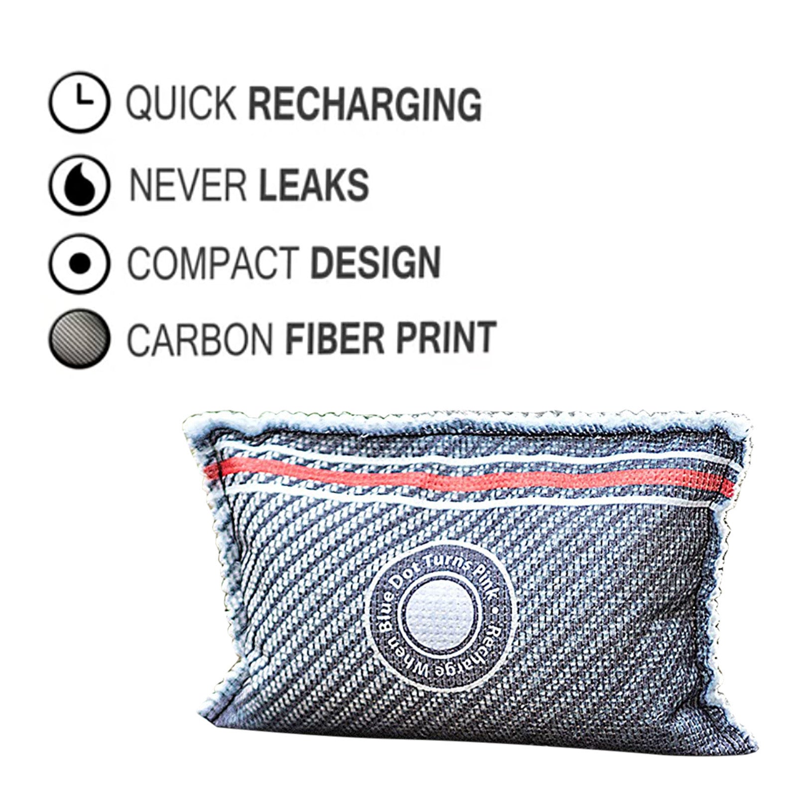 Reusable Car Dehumidifier Bag (1 x 300g) - Moisture Condensation Damp Absorber for Car & Home, 100% Leakproof & Reusable, Microwave Rechargeable Dehumidifier for Cars